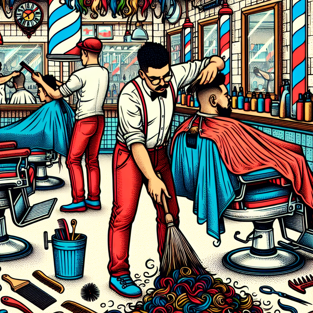 What do barber shops do with hair?